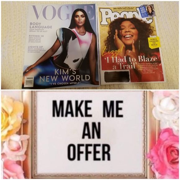 Other - Two magazines 1  People Magazine March 2022 issue1  Vogue Magazine March 2